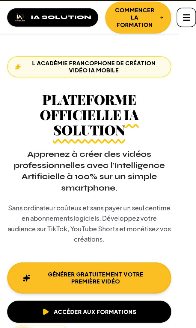 Coach Bertrand (OSSAH Bertrand) IA SOLUTION plateforme formation création de contenu IA